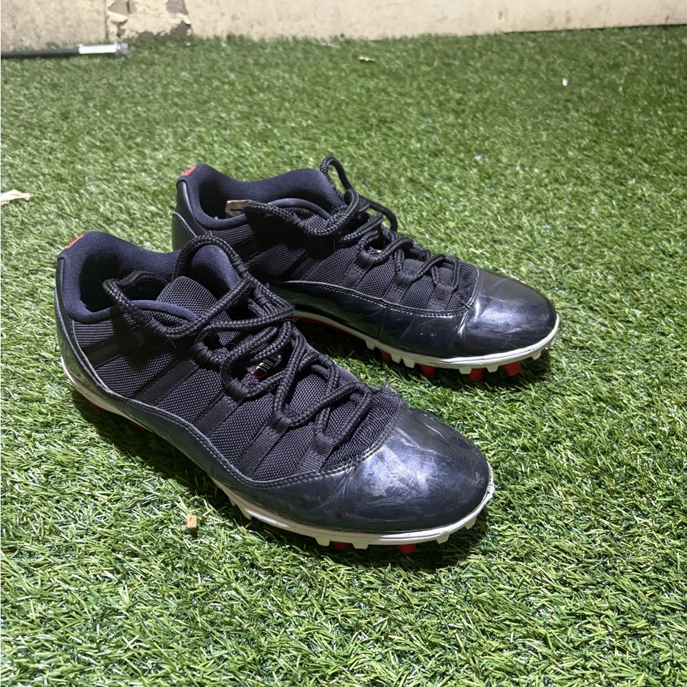 Jordan Black and Red Athletic Shoes